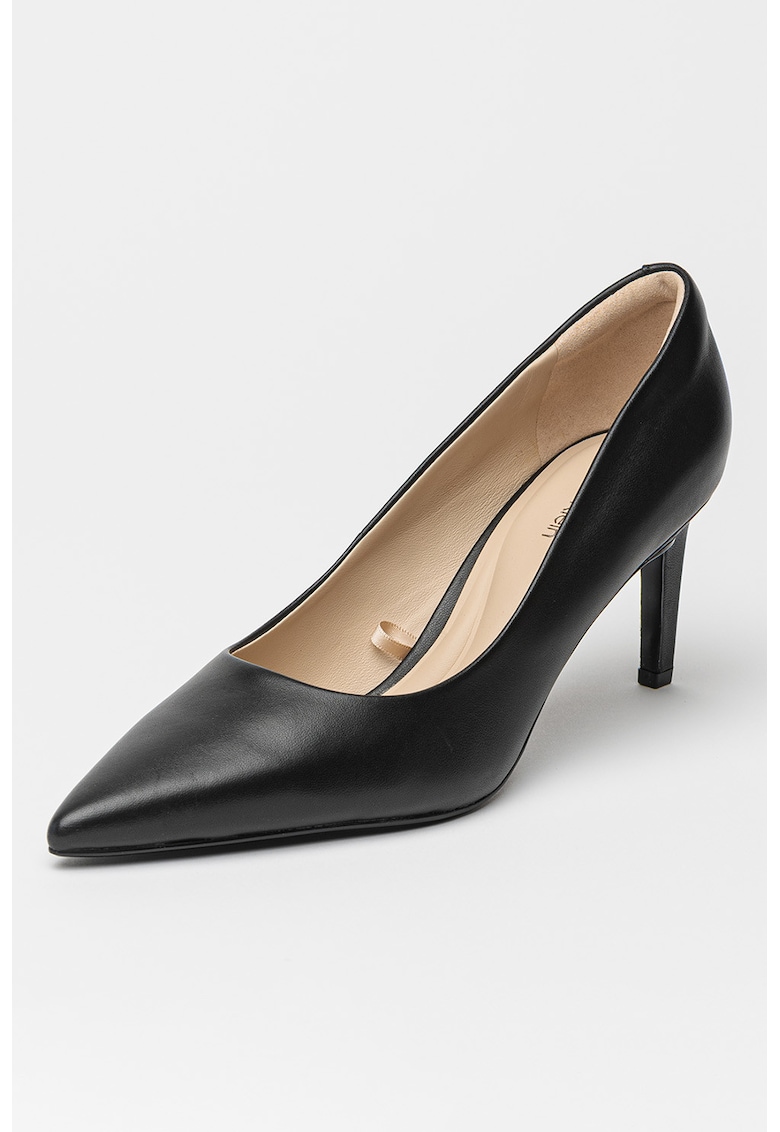 Кожени обувки с остър връх CALVIN KLEIN