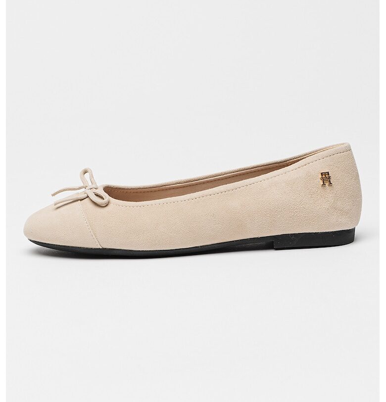 Кожени пантофки с подсилен връх Tommy Hilfiger