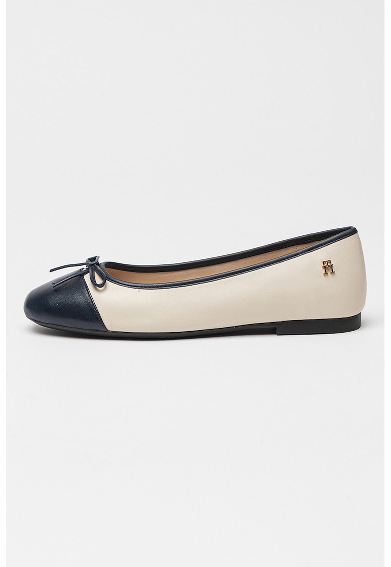 Кожени пантофки с подсилен връх Tommy Hilfiger