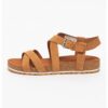Кожени сандали Malibu от набук - Кафяв 48465 Timberland