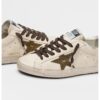 Кожени спортни обувки Super-Star Classic с винтидж ефект GOLDEN GOOSE
