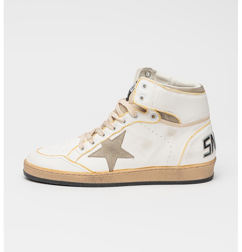 Кожени спортни обувки до глезена Sky Star с велур GOLDEN GOOSE
