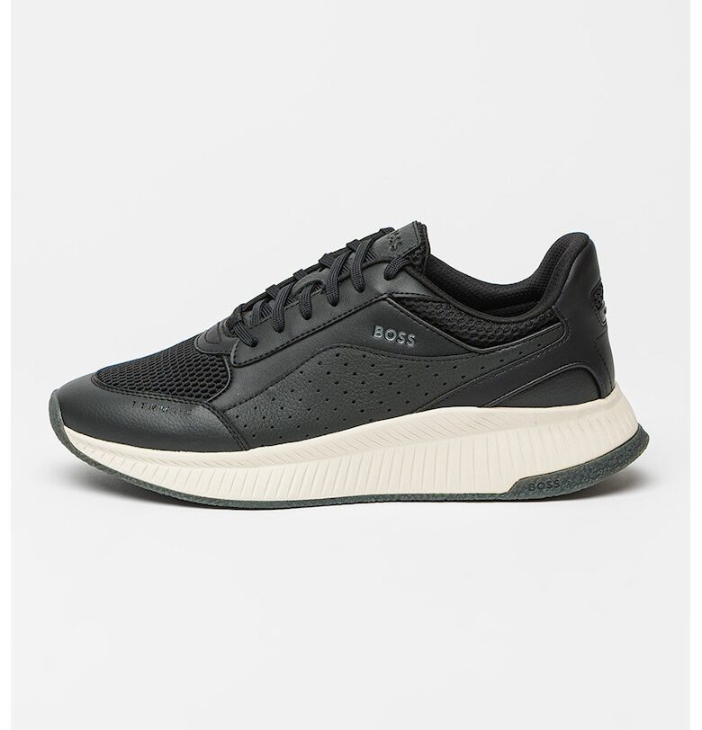 Кожени спортни обувки за бягане Evo с мрежа BOSS