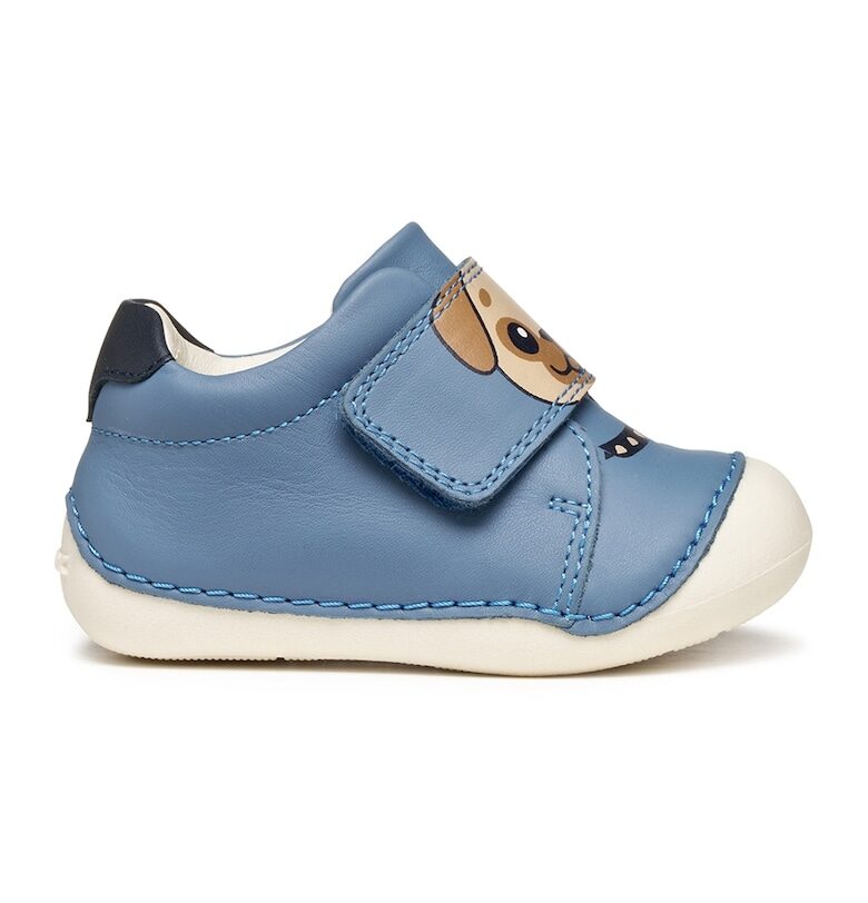 Кожени спортни обувки с велкро Geox