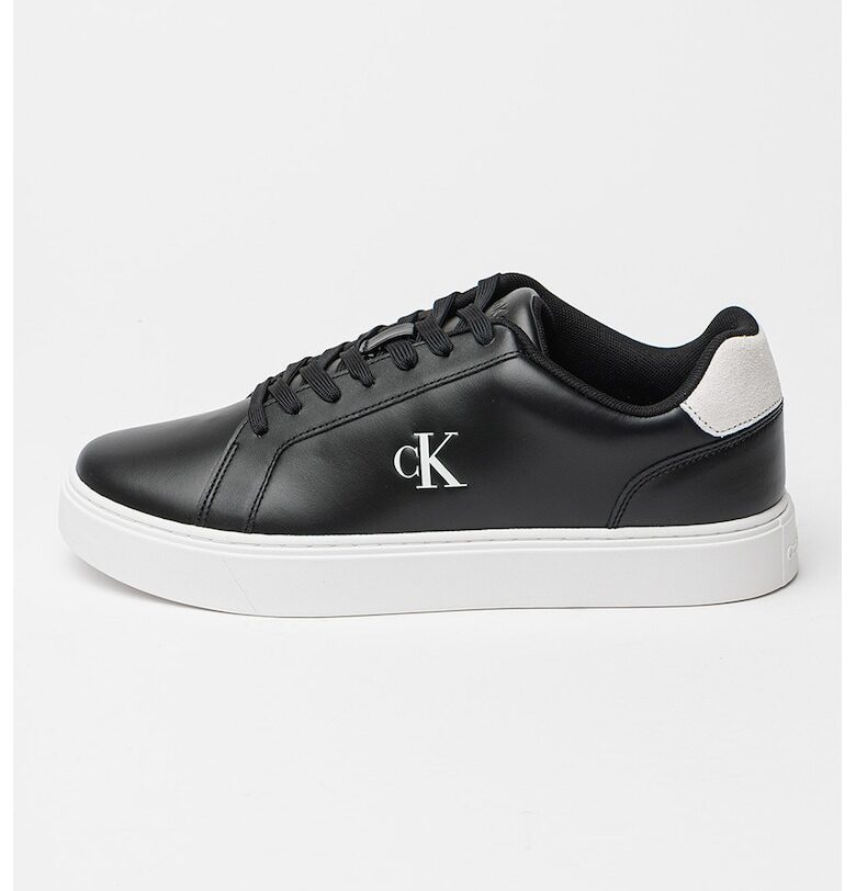 Кожени спортни обувки с велур CALVIN KLEIN JEANS