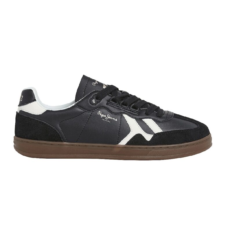 Кожени спортни обувки с велур Pepe Jeans London