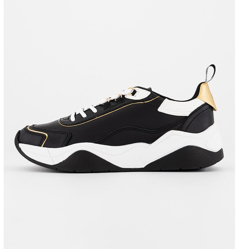 Кожени спортни обувки с цветен блок и шевове ARMANI EXCHANGE