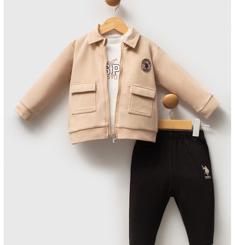 Комплект с памук - 3 части US Polo Assn