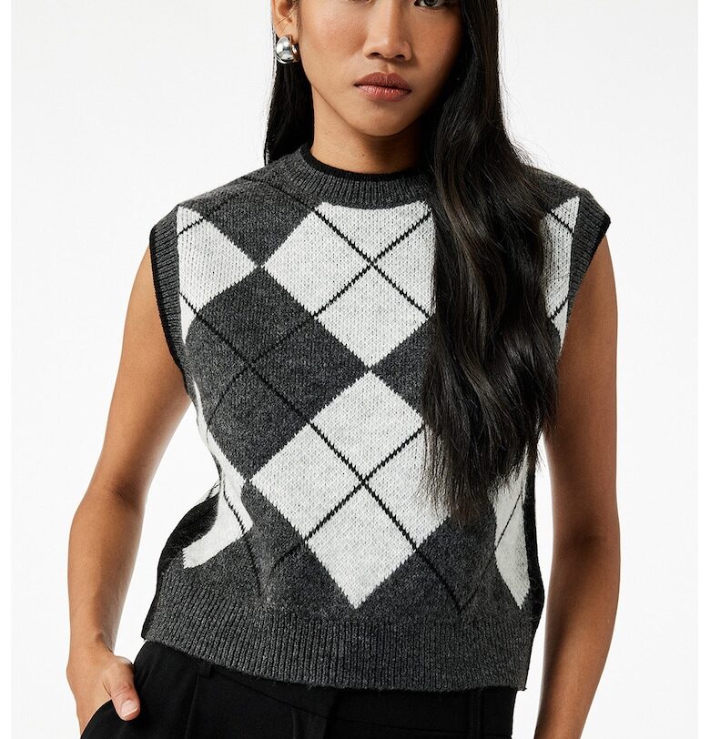 Къс кариран пуловер KOTON