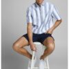 Къс памучен панталон със скосени обшити джобове Jack  Jones