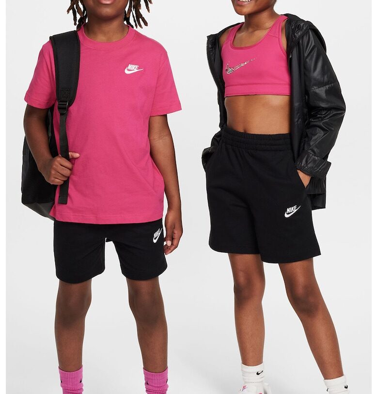 Къс панталон Club с висока талия и връзки Nike