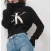Къс пуловер с лого CALVIN KLEIN JEANS