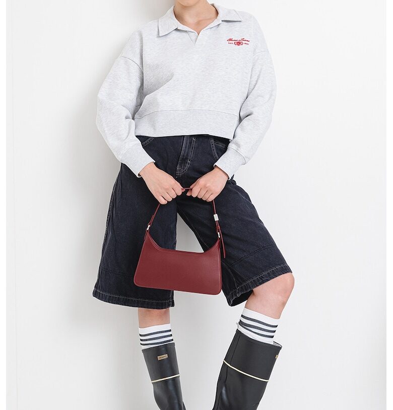 Къс суитшърт с яка GUESS JEANS