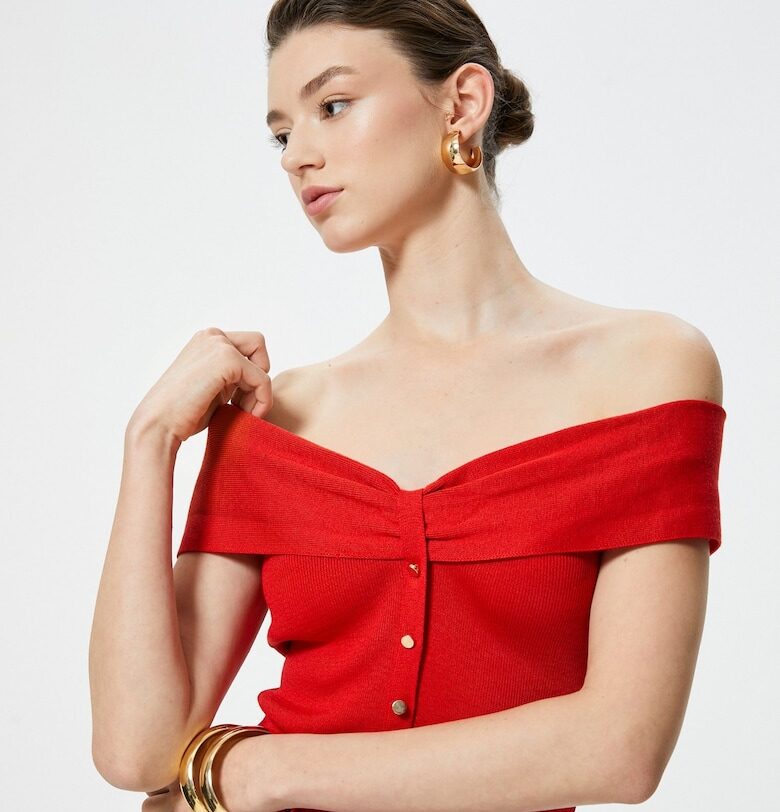 Къс топ с голи рамене KOTON