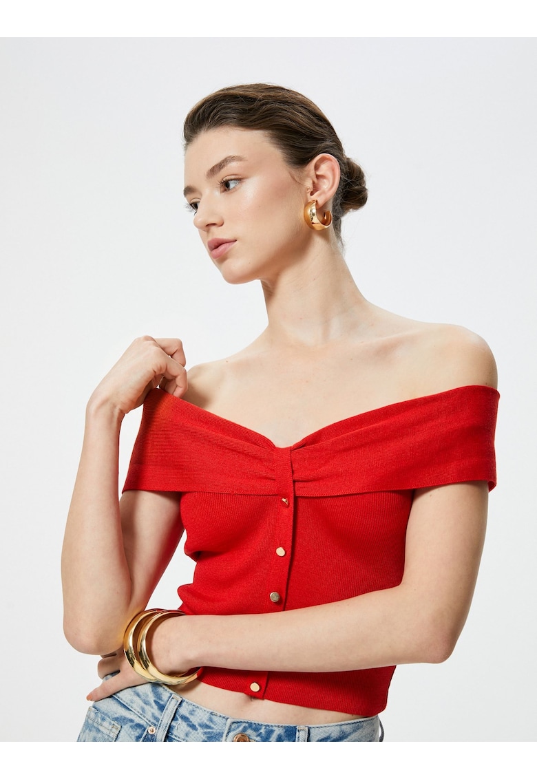 Къс топ с голи рамене KOTON