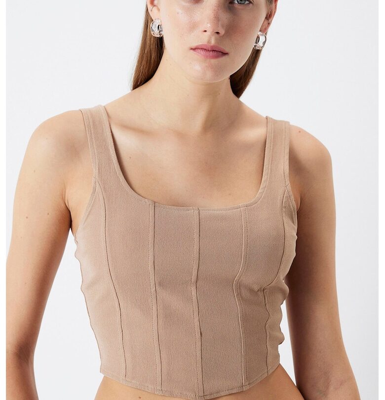 Къс топ с овално деколте Ipekyol