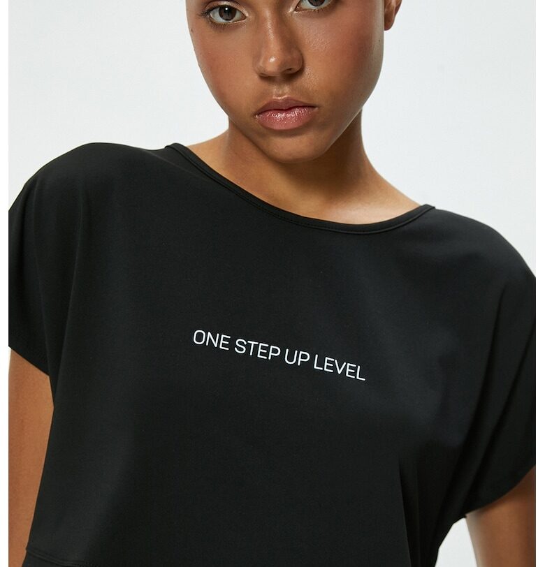 Къса асиметрична тениска KOTON