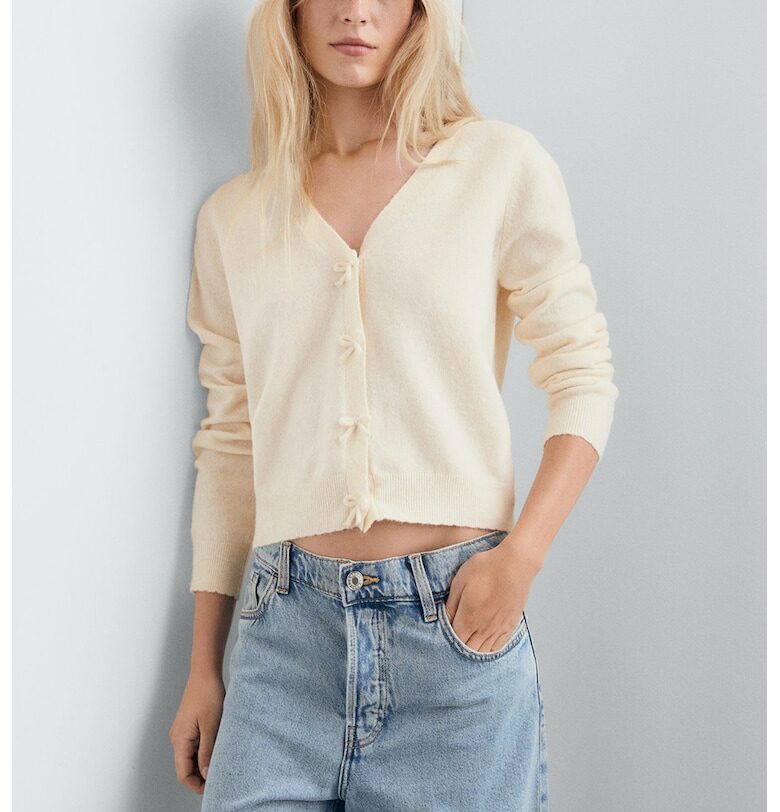 Къса жилетка с вълна Mango