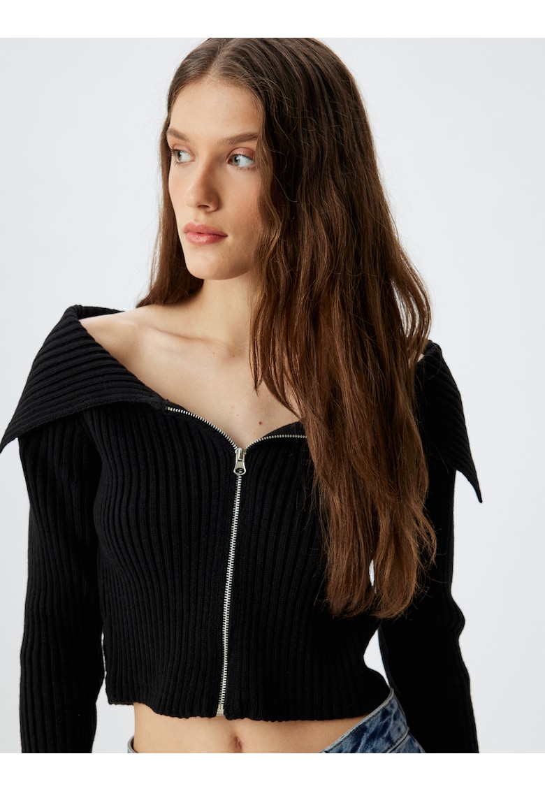 Къса жилетка с цип KOTON