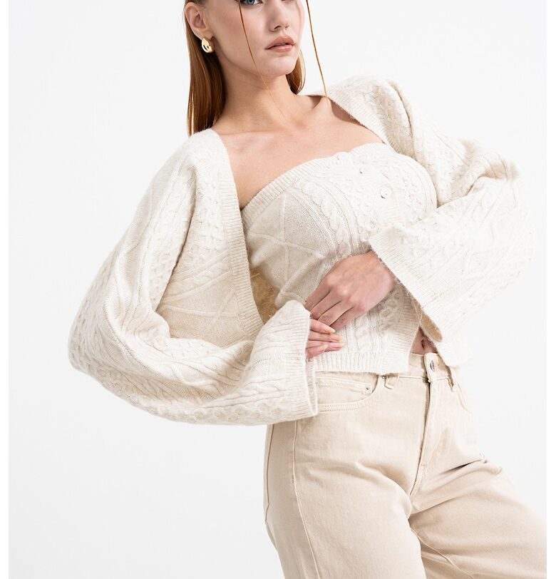 Къса жилетка с широки ръкави Gina Tricot