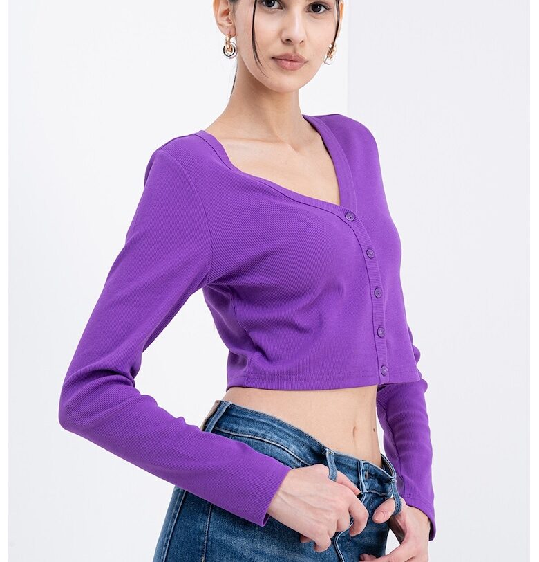 Къса жилетка с шпиц CALVIN KLEIN JEANS