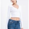 Къса жилетка с шпиц CALVIN KLEIN JEANS