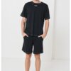 Къса памучна пижама с еластична талия Diesel