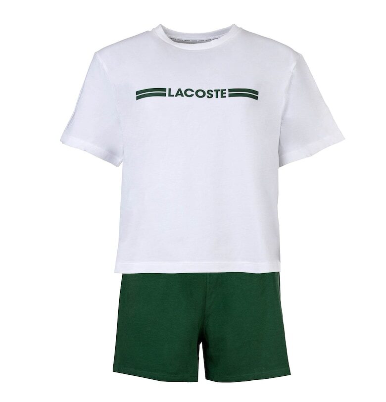 Къса пижама с лого Lacoste