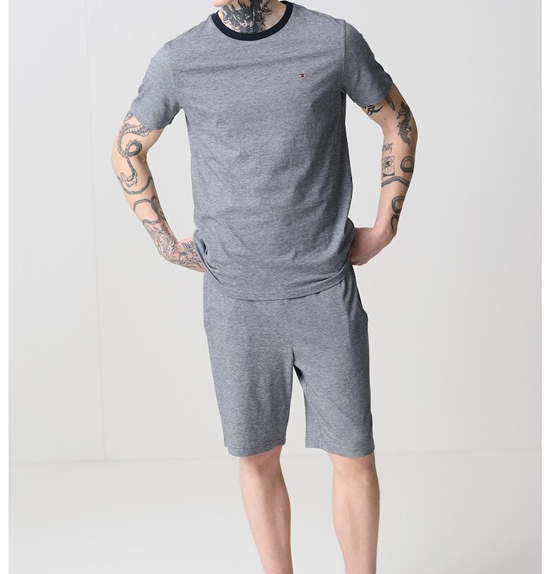 Къса пижама с модал и памук Tommy Hilfiger