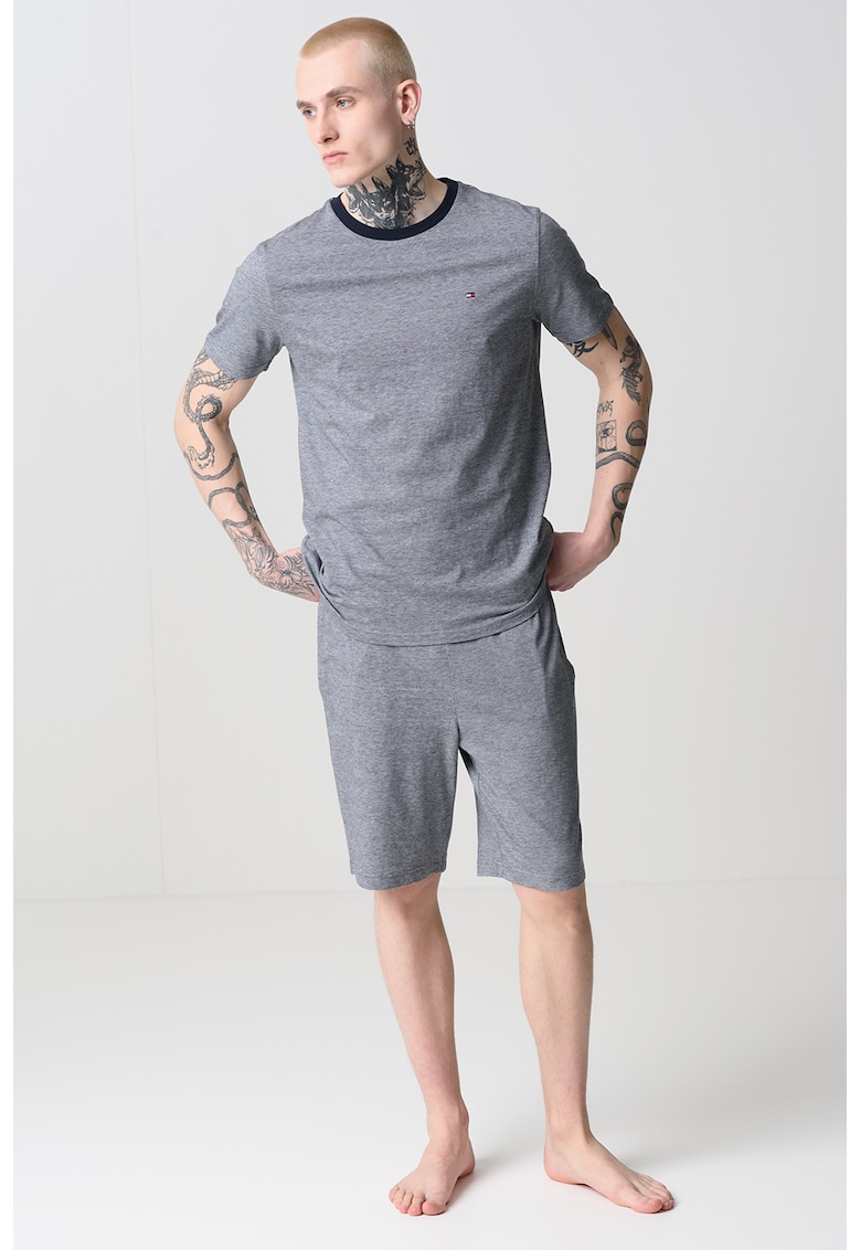 Къса пижама с модал и памук Tommy Hilfiger