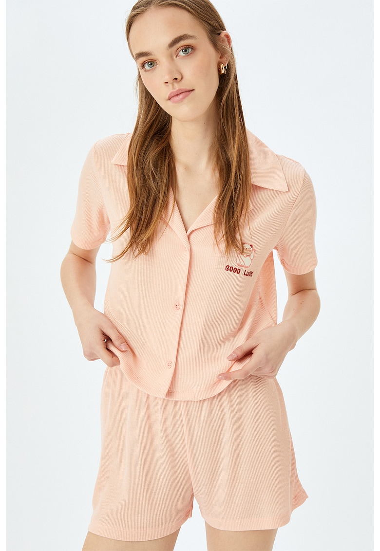 Къса пижама с рипс KOTON