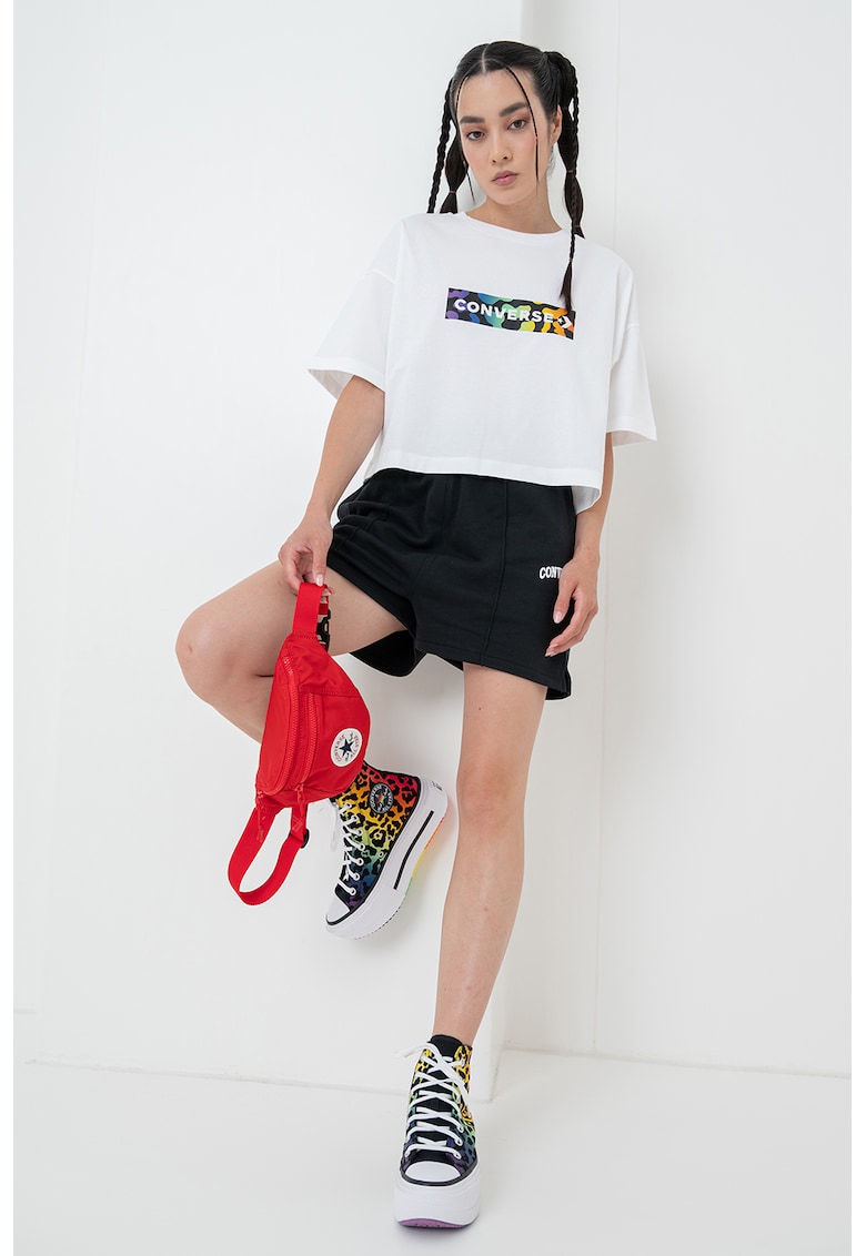 Къса свободна тениска Pride Converse