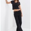 Къса шпиц тениска CALVIN KLEIN JEANS