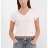 Къса шпиц тениска CALVIN KLEIN JEANS