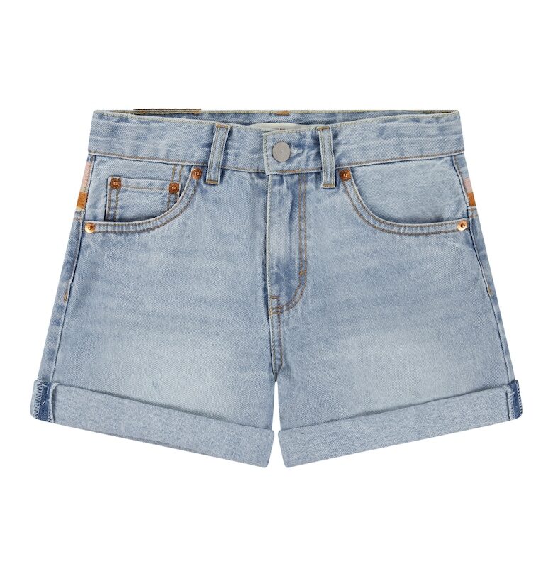 Къси дънки с бродерия Levis