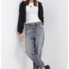 Късо свободно худи с къс цип Tommy Jeans