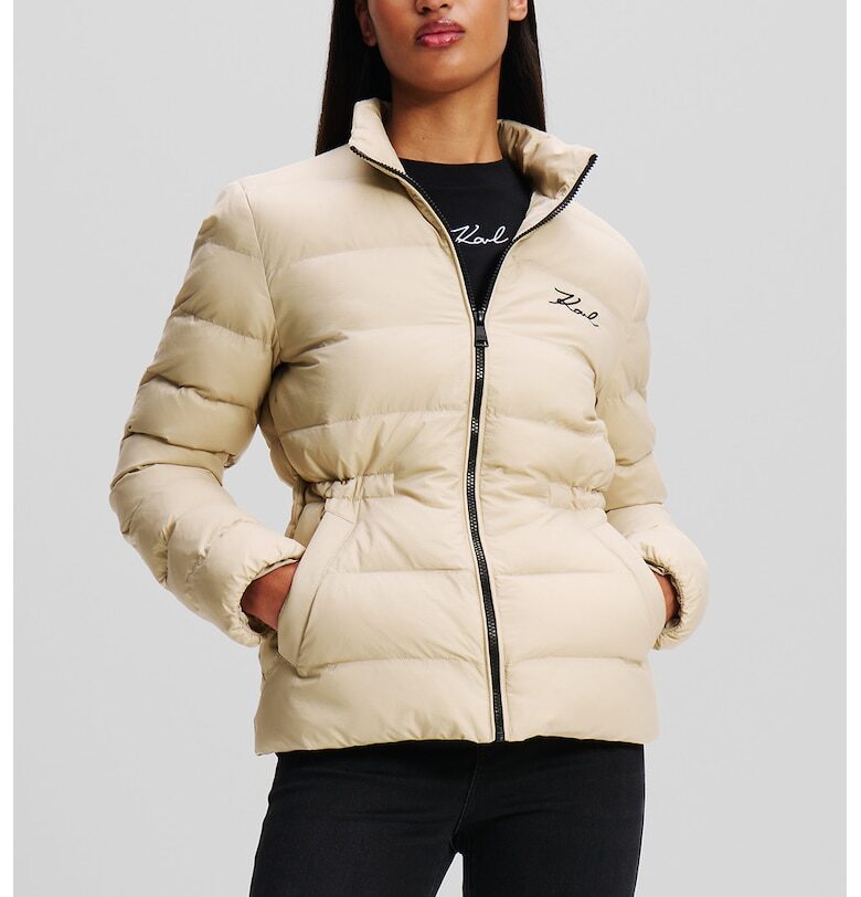 Късо яке с бродирано лого Karl Lagerfeld