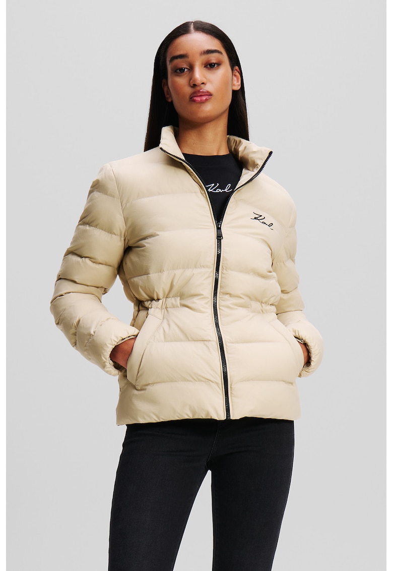 Късо яке с бродирано лого Karl Lagerfeld