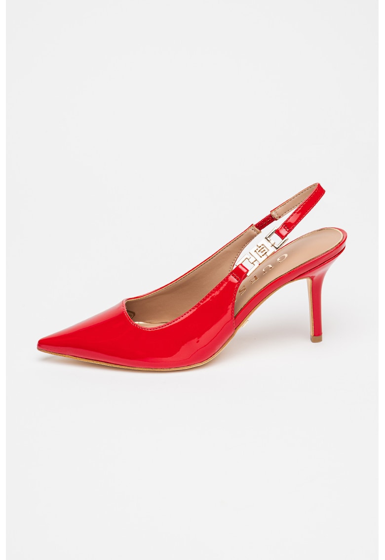 Лачени обувки с отворена пета GUESS