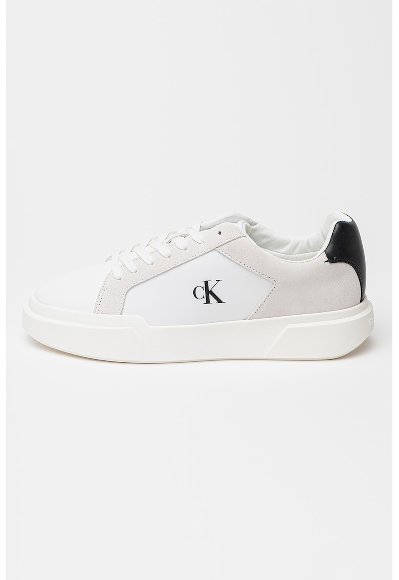 Масивни спортни обувки от велур и текстил с лого CALVIN KLEIN JEANS
