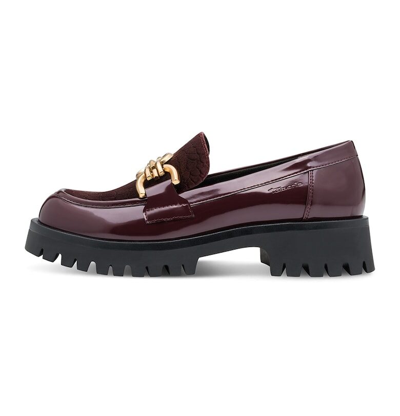 Мокасини от еко кожа с метален детайл Tamaris