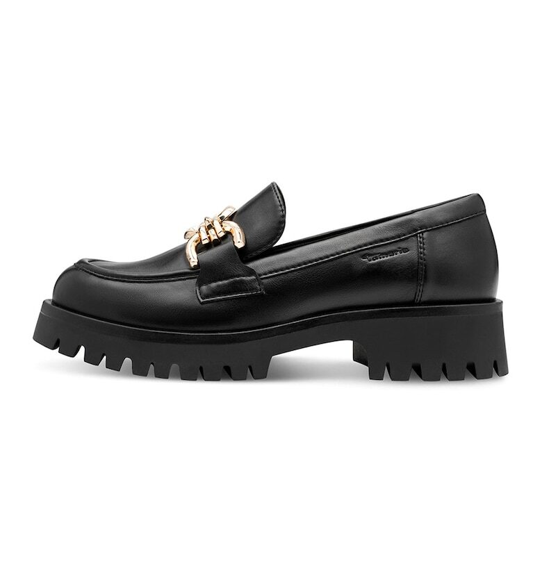 Мокасини от еко кожа с метален детайл Tamaris