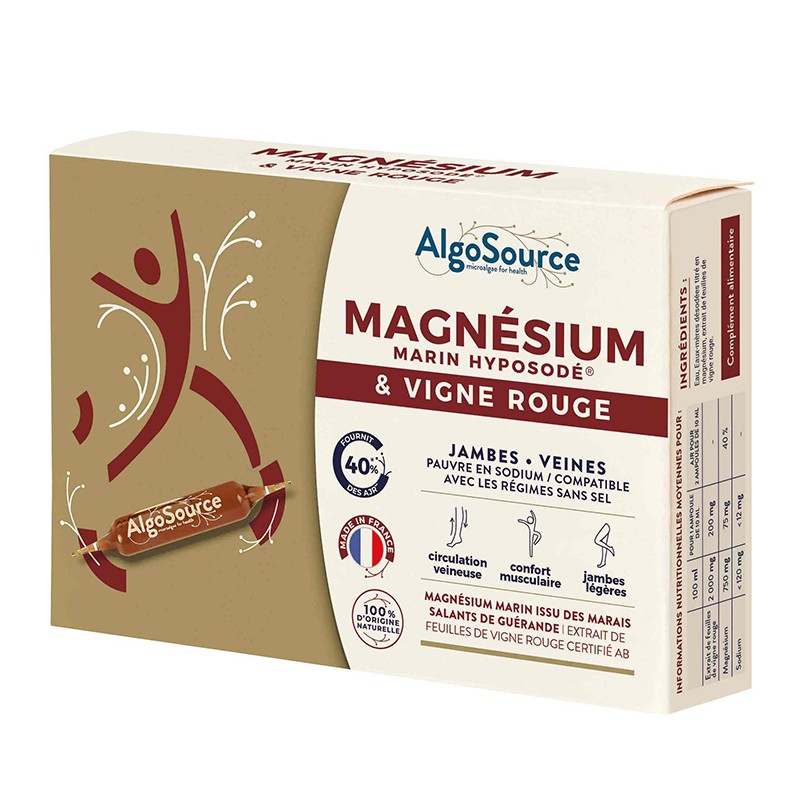 Морски магнезий + червена винена лоза – За кръвообращение