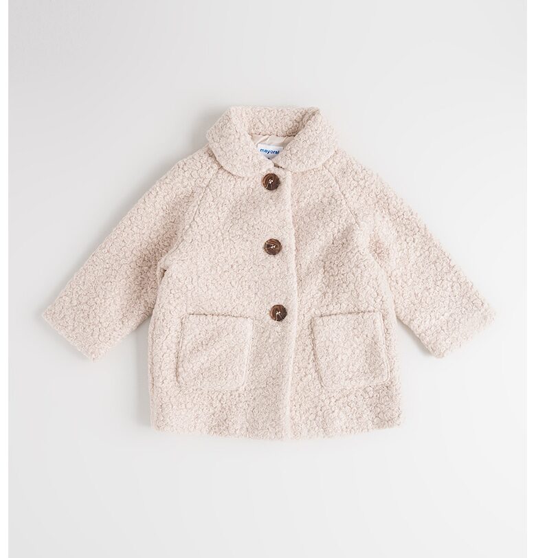 Мъхесто палто с копчета Mayoral