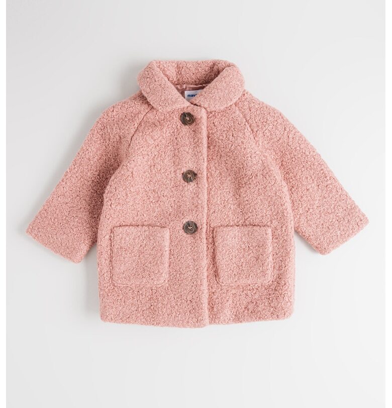 Мъхесто палто с копчета Mayoral