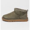 Непромокаеми велурени боти Classic Ultra Mini с лесно обуване UGG
