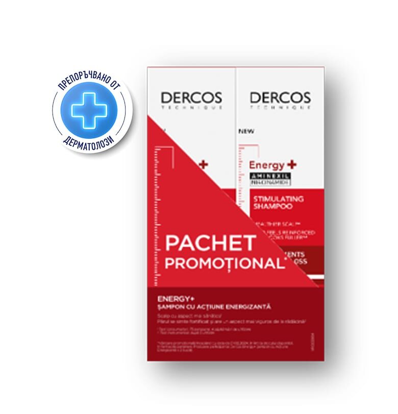 Пакет: 2 х  Dercos Шампоан 200 мл Vichy