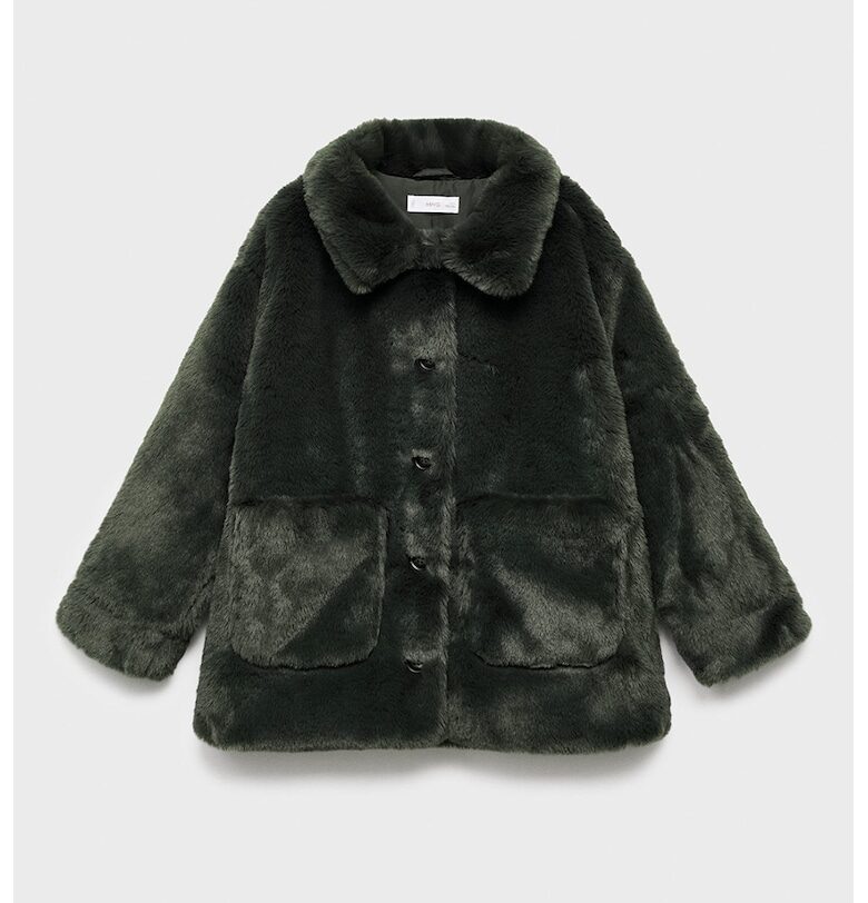 Палто от еко пух с копчета Mango