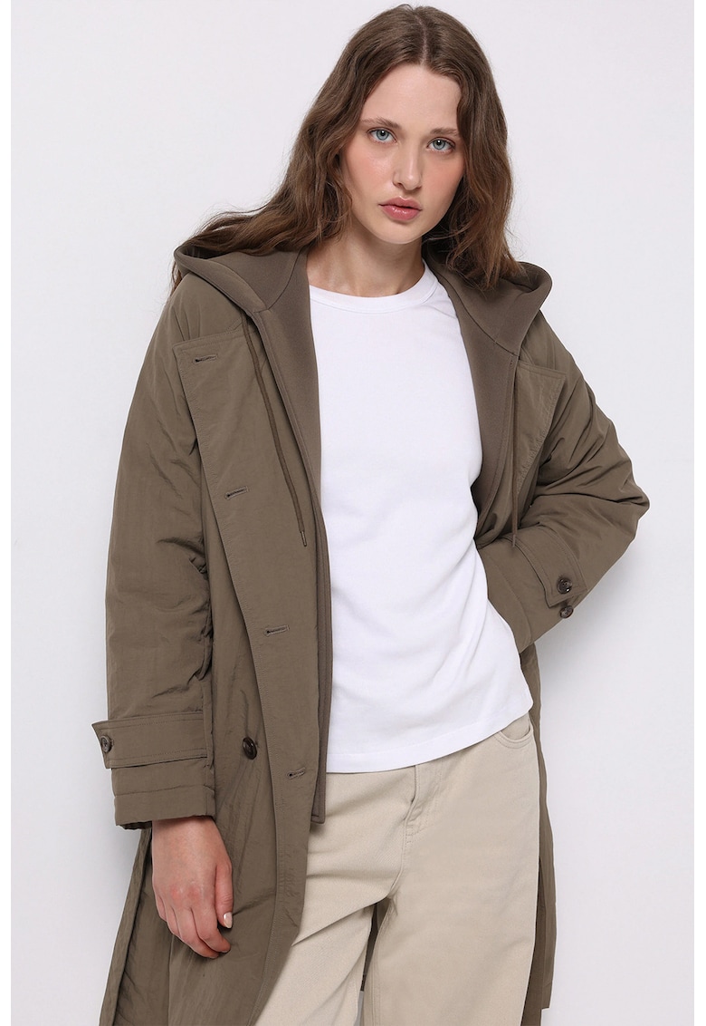 Палто с качулка и дизайн 2 в 1 COLINS