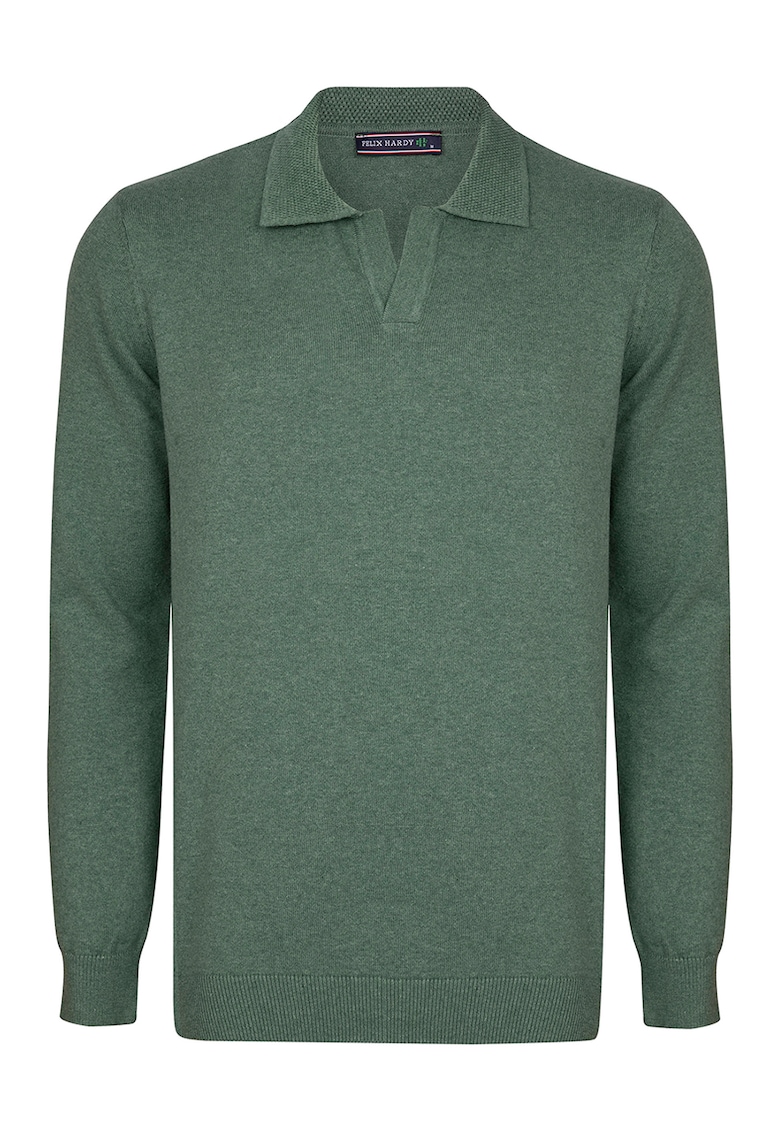 Памучен пуловер с яка Felix Hardy
